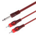 Cabo 2 Rca X P10 Mono Od: 4mm Profissional 1.8m