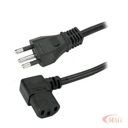 Cabo Forca Tripolar 20A 1.5M 90 Graus 2P+T 3x1.5mm
