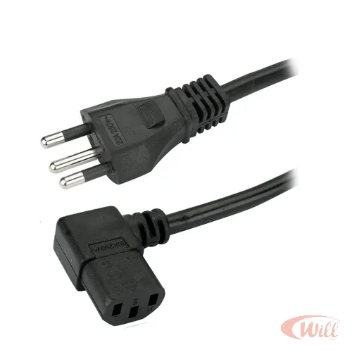 Cabo Forca Tripolar 20A 1.5M 90 Graus 2P+T 3x1.5mm