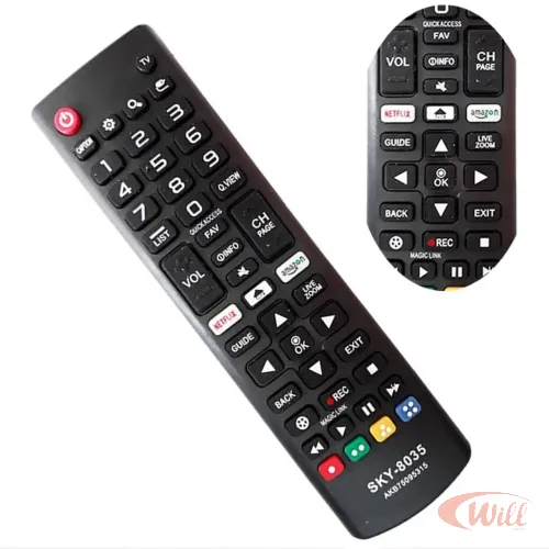Controle Remoto Tv Compatível Lg 8035
