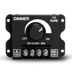 Dimmer Controlador 30A Ajustável 12v-24v