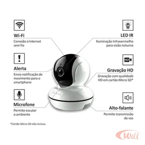 Camera Wi-Fi HD ESC-WR2 Camera Wi-Fi HD ESC-WR2