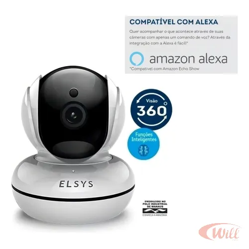 Camera Wi-Fi Rotacional Full Hd ESC-WR5F
