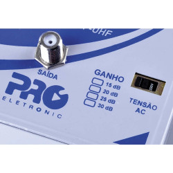 Amplificador Antena Digital 20db PQAL-2000g2 Proeletronic