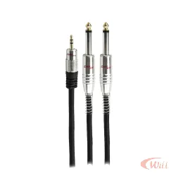Cabo P2 ST x 2 P10 Mono 2 Metros Performance Sound