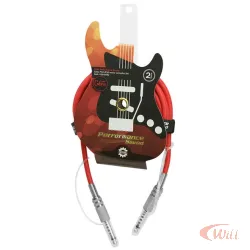 Cabo P10 Mono 02 Metros Vermelho Performance Sound