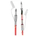 Cabo P10 Mono 02 Metros Vermelho Performance Sound Cabo P10 Mono 02 Metros Vermelho Performance Sound