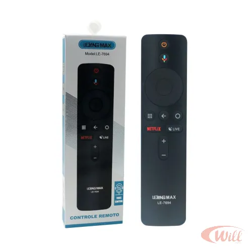Controle Remoto Compativel Xiaomi Mi Box S Comando de Voz LE-7694 Controle Remoto Compativel Xiaomi Mi Box S Comando de Voz LE-7694