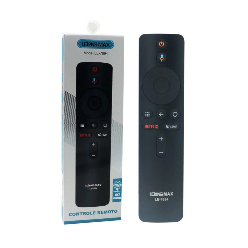 Controle Remoto Compativel Xiaomi Mi Box S Comando de Voz LE-7694 Controle Remoto Compativel Xiaomi Mi Box S Comando de Voz LE-7694