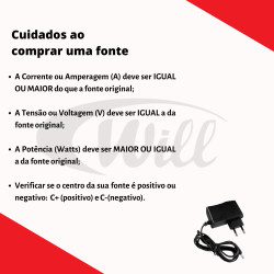 Fonte 5V 2A P4 C+ 2.1 x 5.5mm Mxt