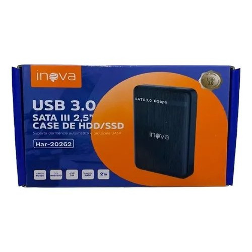 Case Para Hd 2.5 Polegadas Sata Usb 3.0 Har-20262 Preto