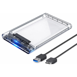 Case Para Hd Notebook Lehmox Ley-2294 Usb3.0 Transparente