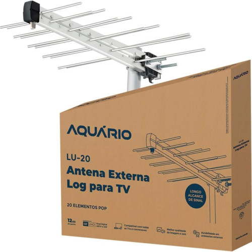 ANTENA LOG EXTERNA PERIODICA UHF 20 ELEMENTOS