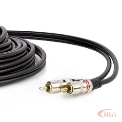 Cabo 2 RCA OD: 6MM PROFISSIONAL DOURADO 5 Metros MXT