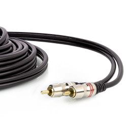 Cabo 2 RCA OD: 6MM PROFISSIONAL DOURADO 5 Metros MXT