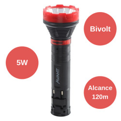 Lanterna Recarregavel 5w Bivolt Avant