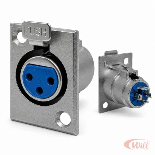 Conector Cannon Femea Painel