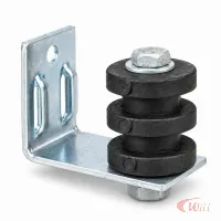Roldana Preto 2 Ranhuras Isolador 10UN