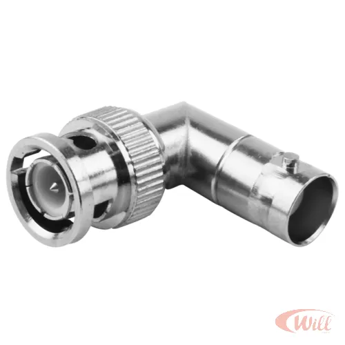 Adaptador Bnc Macho x Bnc Femea 90 Graus Adaptador Bnc Macho x Bnc Femea 90 Graus