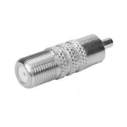 Adaptador Rca Macho para F Femea Niquel Mxt