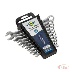 Kit Chave Fixa C/ 6 Pcs 12 Medidas 6a 17mm Brasfort