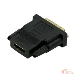 Adaptador DVI-D 18+1 Macho para Hdmi Fêmea