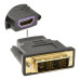 Adaptador DVI-D 18+1 Macho para Hdmi Fêmea