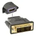 Adaptador DVI-D 18+1 Macho para Hdmi Fêmea Adaptador DVI-D 18+1 Macho para Hdmi Fêmea