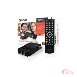 Receptor Digital Gs-10 Mini Preto Gigasat