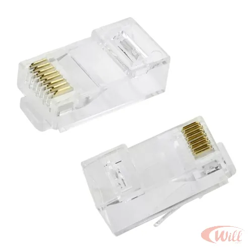 Plug Modular RJ45 8x8 Cat6 Com Guia Plug Modular RJ45 8x8 Cat6 Com Guia