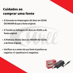 Fonte Chaveada 12v 2A P4 (C-)