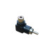 Adaptador Plug Rca 90 Graus para Jack Rca Preto Niquel Adaptador Plug Rca 90 Graus para Jack Rca Preto Niquel