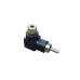 Adaptador Plug Rca 90 Graus para Jack Rca Preto Niquel Adaptador Plug Rca 90 Graus para Jack Rca Preto Niquel