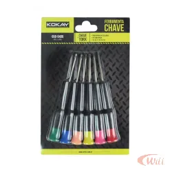 Chave Torx 6 Peças Para Celular Kokay