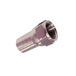 Conector F RG06 Conico Com o Ring Telesystem