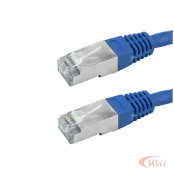 Cabo Patch Cord FTP Cat5e 02 Metros Azul Pix