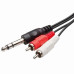 Cabo P10 ST x 2 Plug Rca 2 Metros Mxt Cabo P10 ST x 2 Plug Rca 2 Metros Mxt