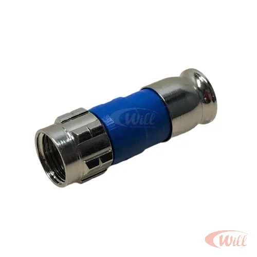 Conector F RG06 Compressão Importado Conector F RG06 Compressão Importado