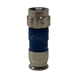 Conector F RG06 Compressão Importado
