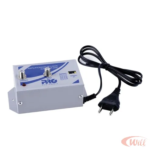 Amplificador Antena Digital 30db PQAL-3000g2 Proeletronic Amplificador Antena Digital 30db PQAL-3000g2 Proeletronic