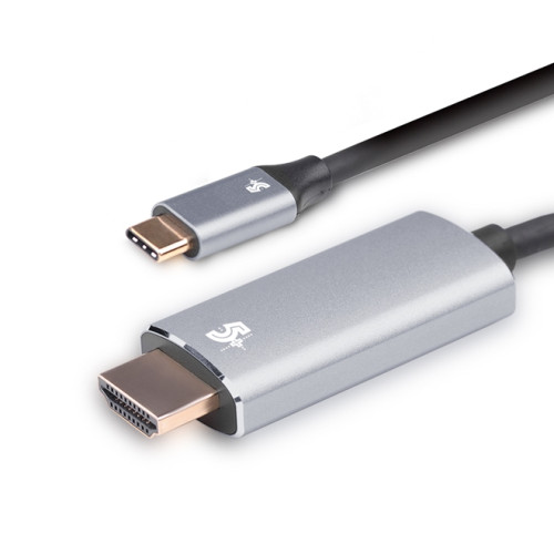 Cabo Adaptador USB C Para Hdmi 1,8 Metro 4k 60hz Cabo Adaptador USB C Para Hdmi 1,8 Metro 4k 60hz