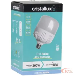 Lâmpada LED Bulbo 35w 6500k E27 Cristallux
