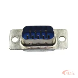 Conector Db9 Solda Fio Macho Azul