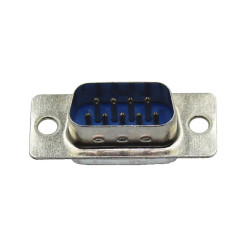 Conector Db9 Solda Fio Macho Azul