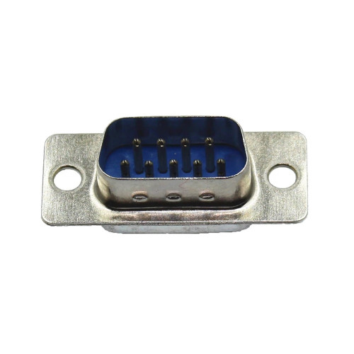 Conector Db9 Solda Fio Macho Azul Conector Db9 Solda Fio Macho Azul
