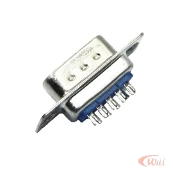 Conector Db9 Solda Fio Macho Azul