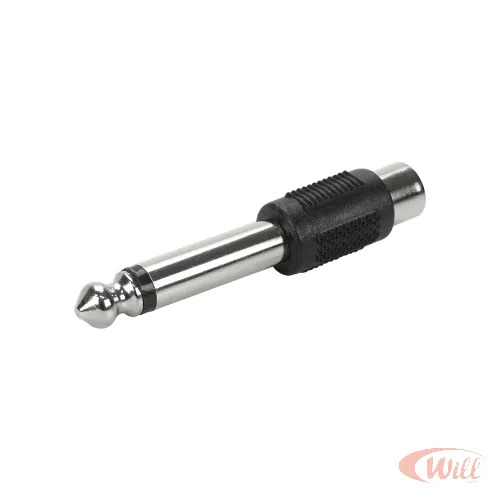 Adaptador Plug P10 para Rca Femea Mono Adaptador Plug P10 para Rca Femea Mono