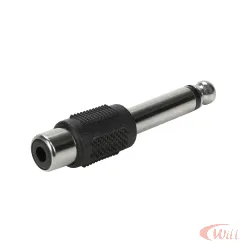 Adaptador Plug P10 para Rca Femea Mono