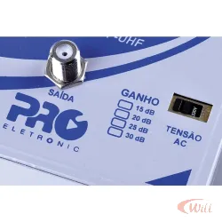 Amplificador Antena Digital 30db PQAL-3000 Proeletronic