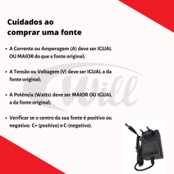Fonte Bivolt 12v 2A Mxt